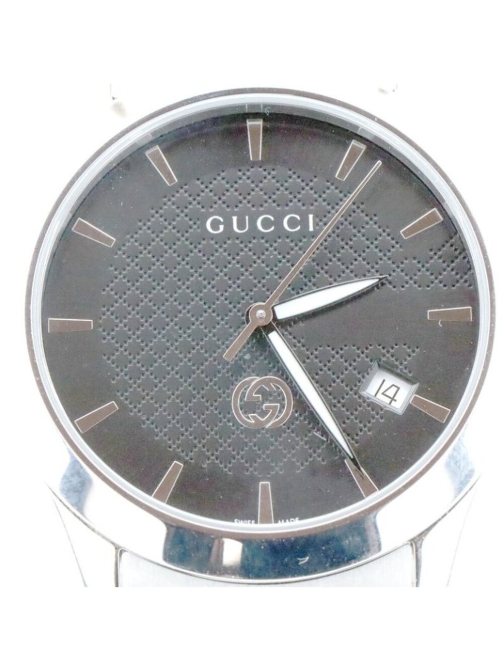 Gucci Timeless Watch Silver Color Quartz Black Dial - Picture 3 of 8